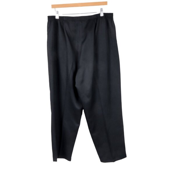 Elisabeth Liz Claiborne Dress Pants 16P Womens Black Polyester Career Casual - Picture 6 of 6
